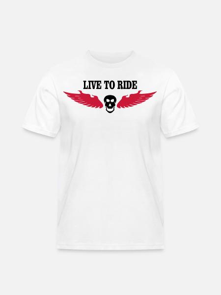 biker - Men's Workwear T-Shirt - white