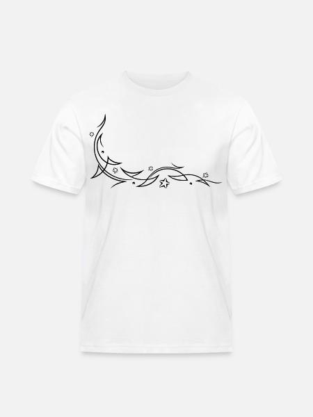 Tribal mit Sternen - Männer Workwear T-Shirt - Weiß