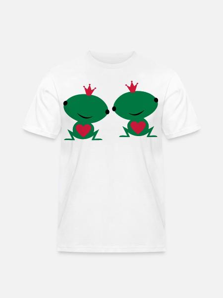 two are in love - Men's Workwear T-Shirt - white
