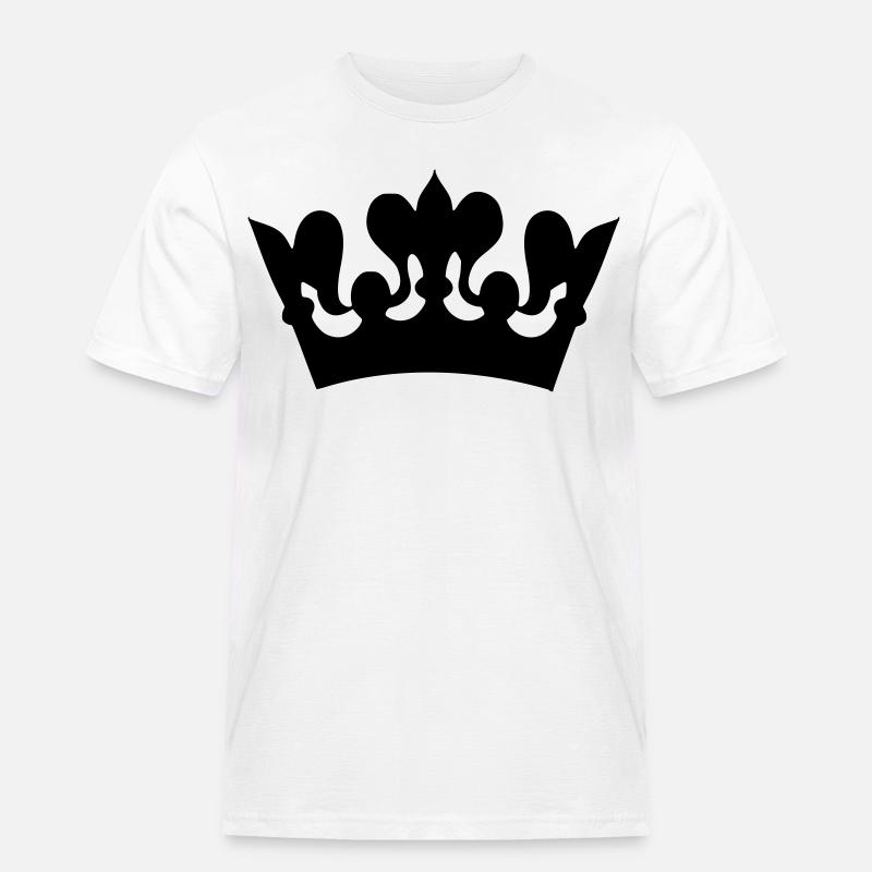 Bild einer Kronenzeichnung # - Männer Workwear T-Shirt - Weiß