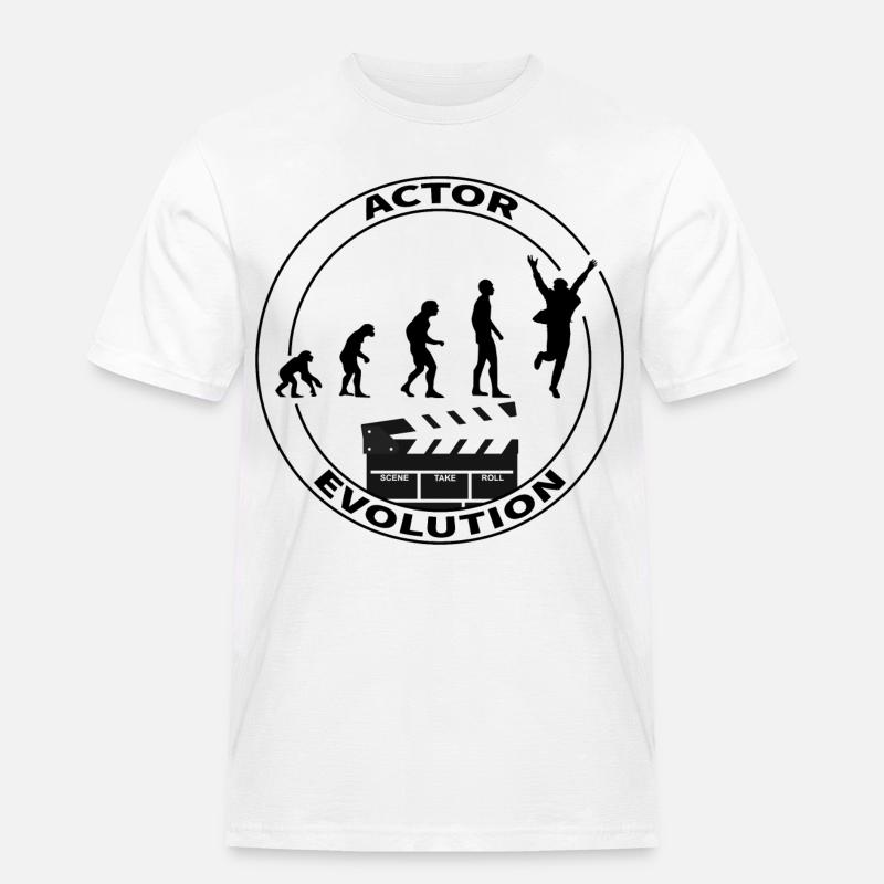 Cadeau d'interprète acteur d'évolution - T-shirt Workwear homme - blanc