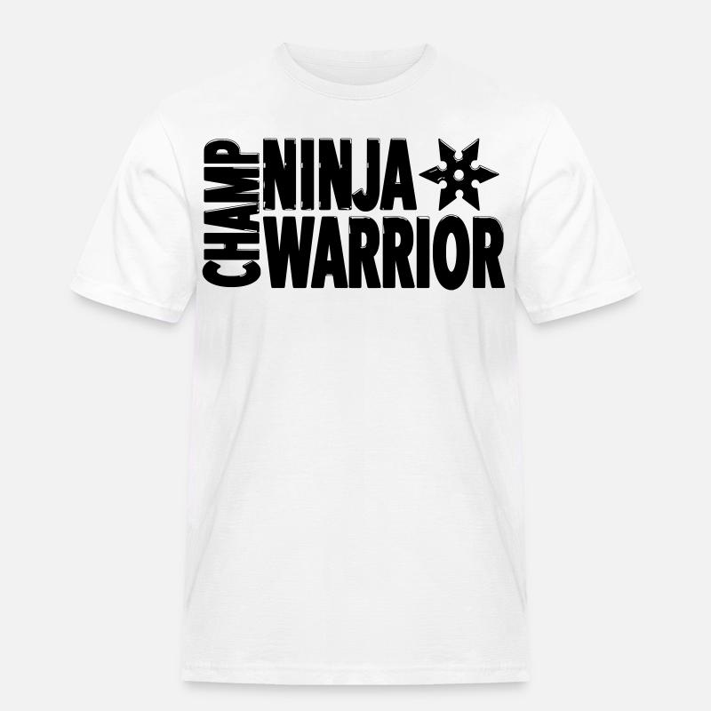 Chase Ninja Warrior – Strong Action Statement - Männer Workwear T-Shirt - Weiß