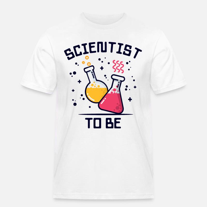 Workaholic Wissenschafter Statement Beruf Karriere - Männer Workwear T-Shirt - Weiß