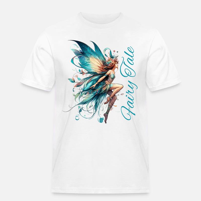 Fee Märchen Geschenk - Männer Workwear T-Shirt - Weiß