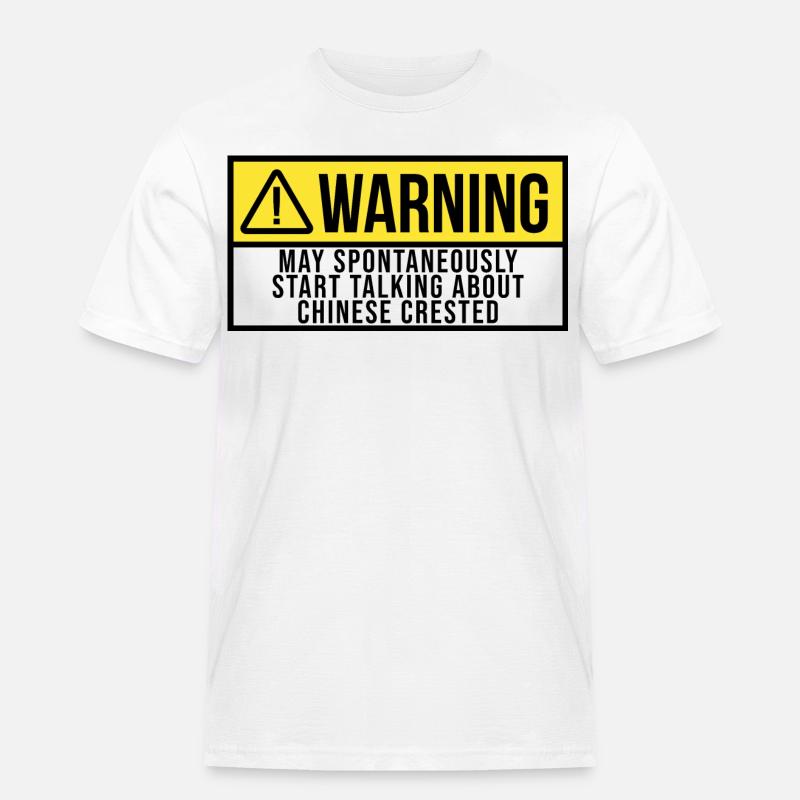 Chinesischer Schopf - Männer Workwear T-Shirt - Weiß
