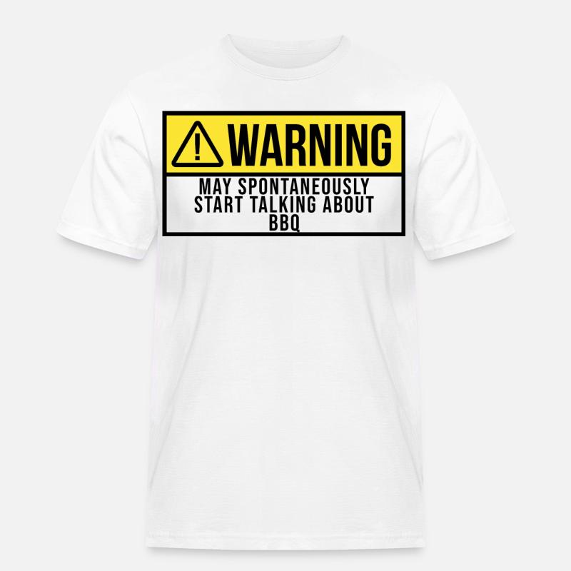 Grillen - Männer Workwear T-Shirt - Weiß