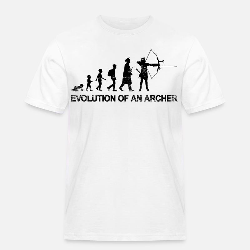 Évolution d’un archer - T-shirt Workwear homme - blanc