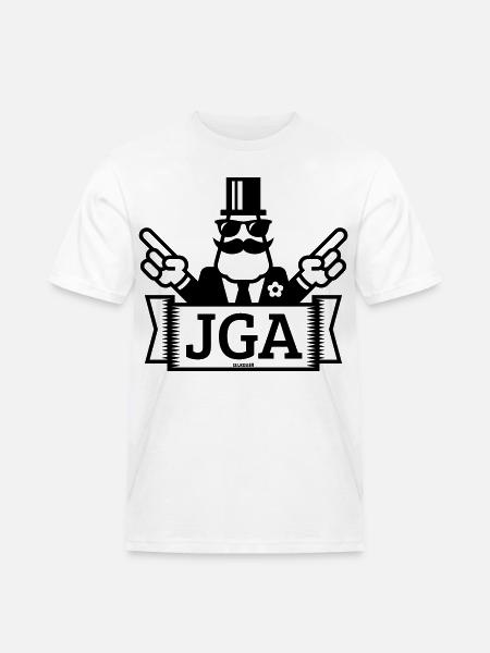 JGA Handzeichen (Junggesellenabschied / 1C) - Männer Workwear T-Shirt - Weiß