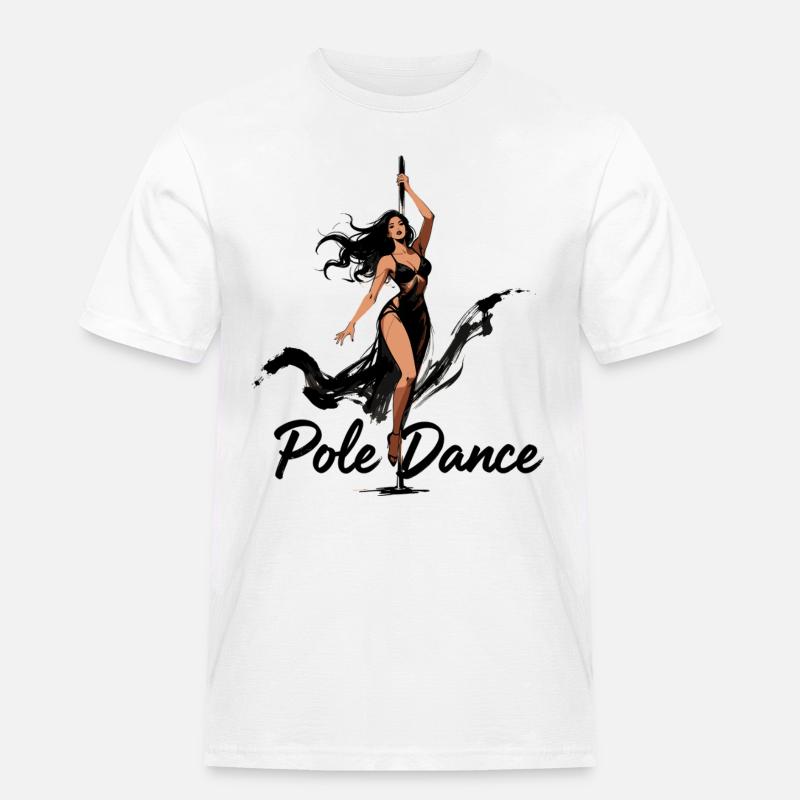 Pole Dance Poledancerin ästhetisch Geschenk - Männer Workwear T-Shirt - Weiß