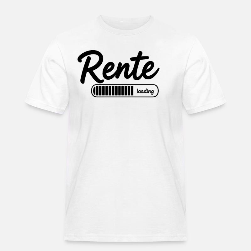 Rente 2026 loading Endlich Ruhestand - Männer Workwear T-Shirt - Weiß