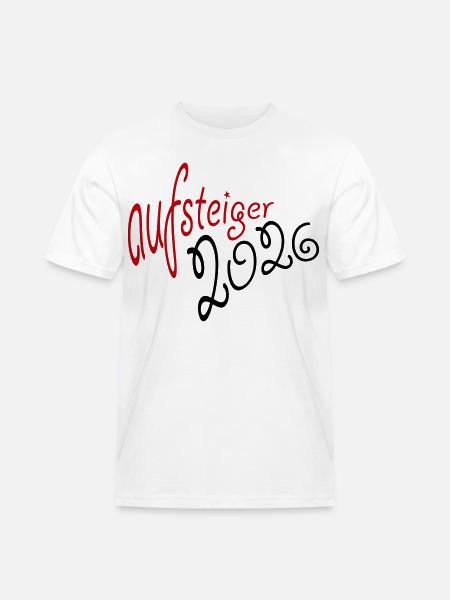 Aufsteiger 2026 Aufstieg - Männer Workwear T-Shirt - Weiß