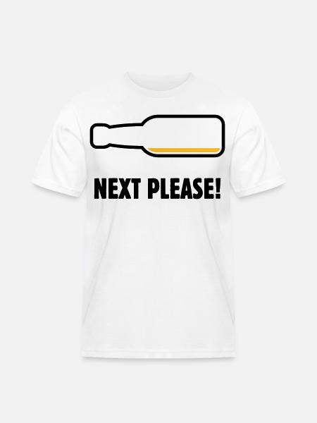 Next Please! (Beer / Beer / POS 2C) - Men's Workwear T-Shirt - white