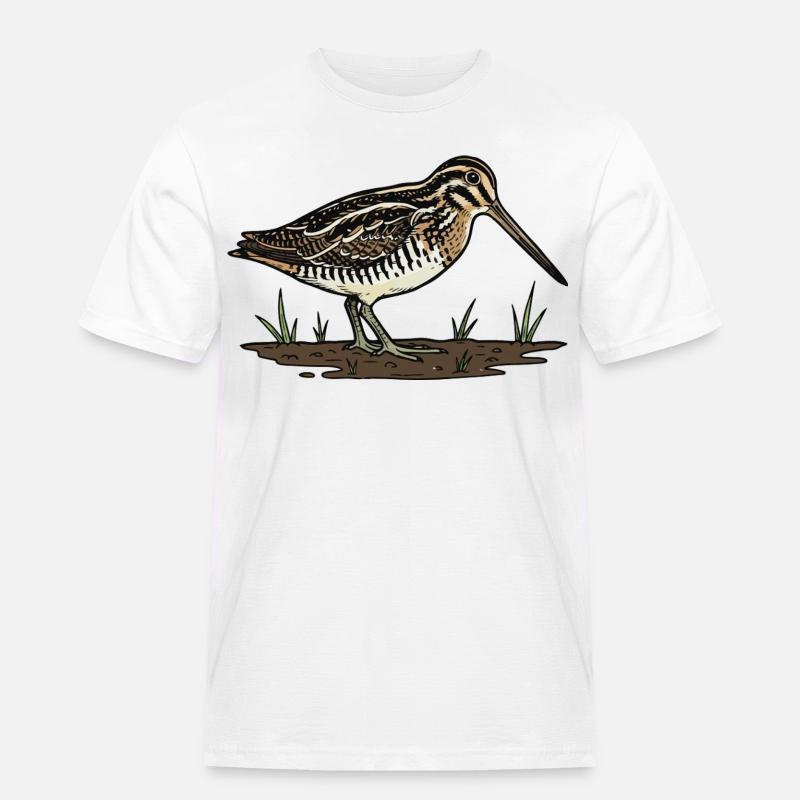 Snipe, Snipe, Tarnvogel - Männer Workwear T-Shirt - Weiß