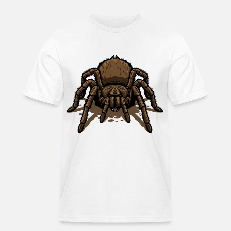 Tarantula, Tarantula-Crawl Tattoo Tarantula-Spinne - Männer Workwear T-Shirt - Weiß