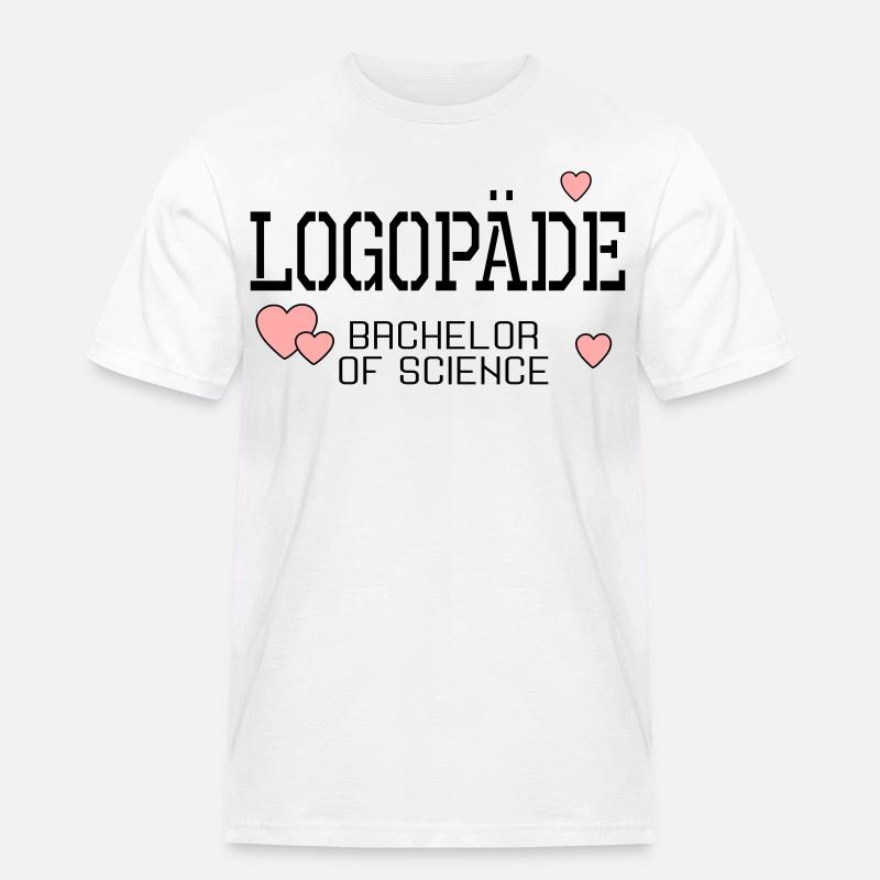 Logopäde Bachelor-Studium Logopädie - Männer Workwear T-Shirt - Weiß