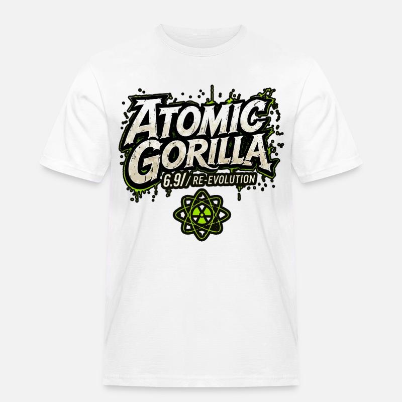 Réévolution du gorille atomique - T-shirt Workwear homme - blanc