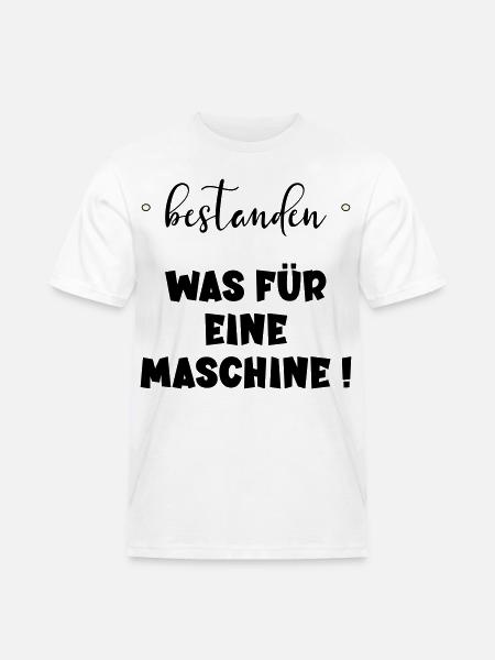 Abschluss Bestanden - Maschine - Männer Workwear T-Shirt - Weiß