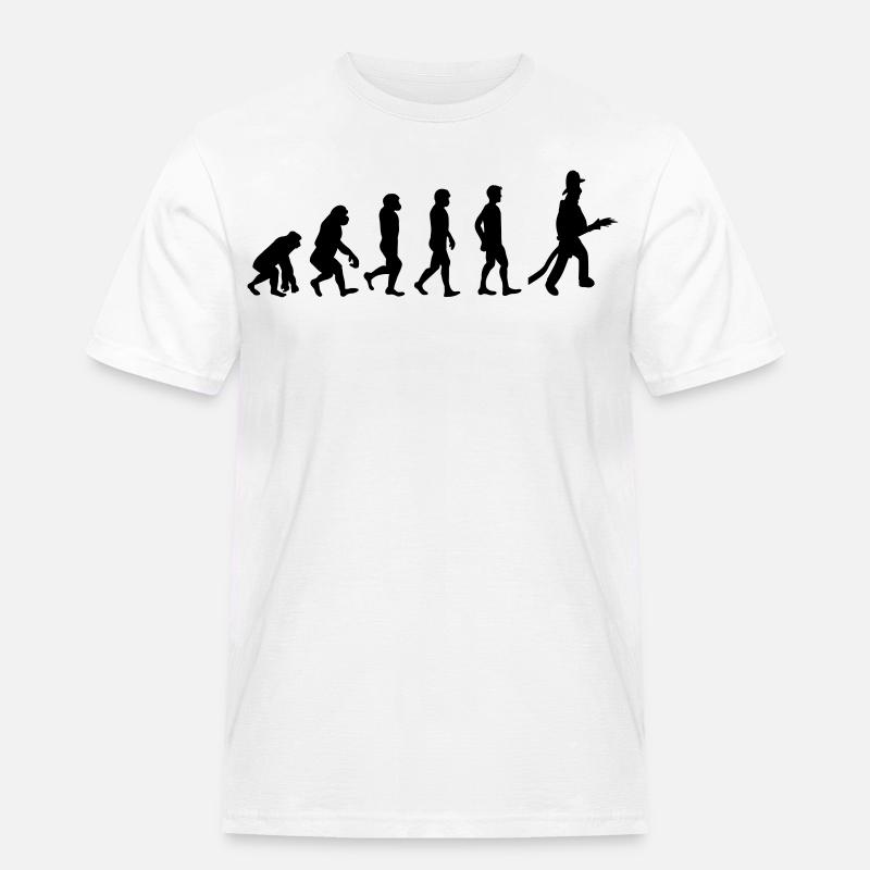 Feuerwehr Evolution - Männer Workwear T-Shirt - Weiß