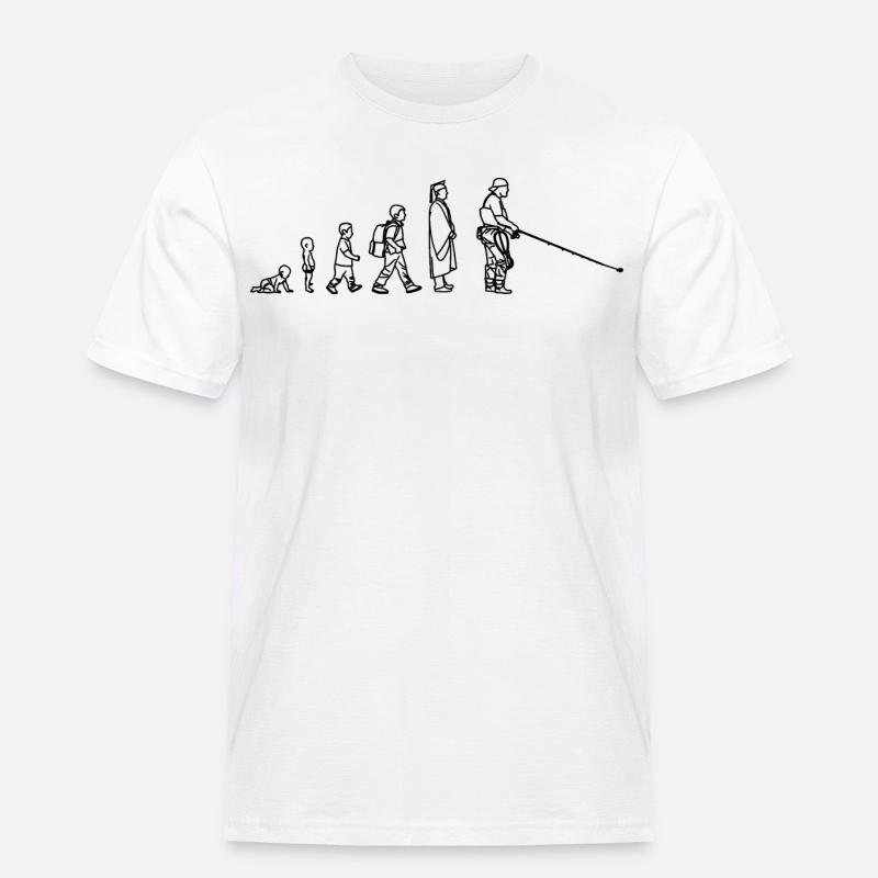 Fischer Evolution - Männer Workwear T-Shirt - Weiß