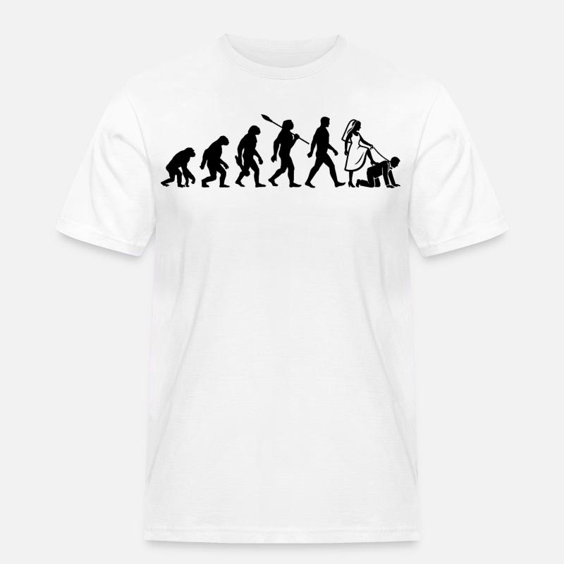 Evolution JGA Junggesellenabschied - Männer Workwear T-Shirt - Weiß