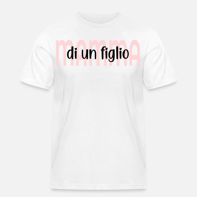 Mutter eines Kindes - Männer Workwear T-Shirt - Weiß
