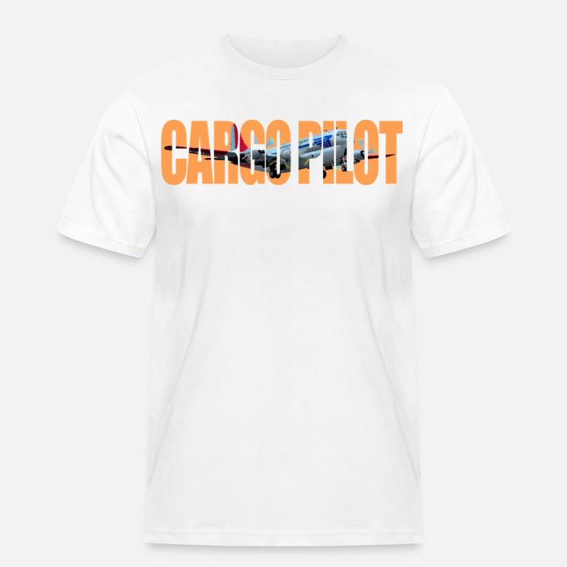 Cargo pilot C-97 - Männer Workwear T-Shirt - Weiß