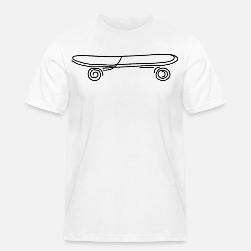 Skateboard - Men's Workwear T-Shirt - white