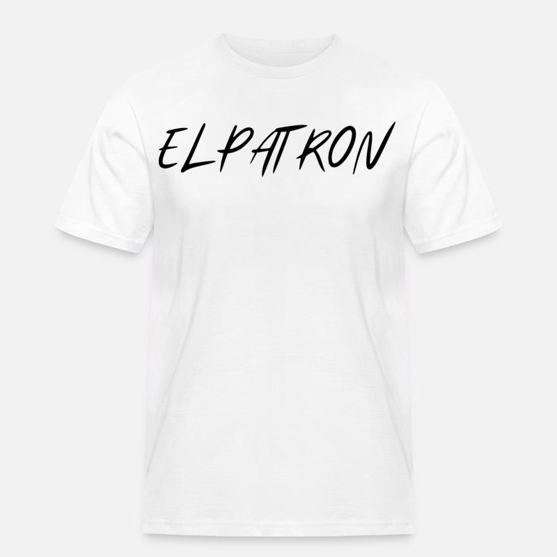 El Patron – Der Chef Look - Männer Workwear T-Shirt - Weiß