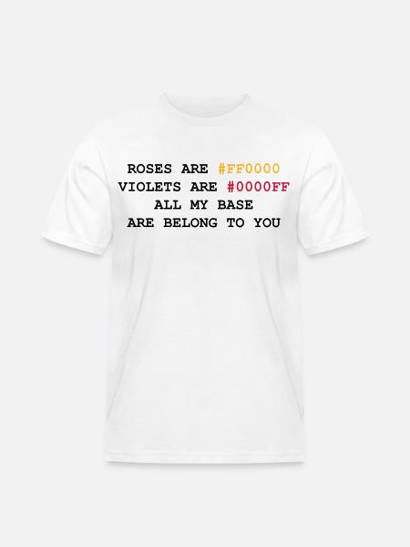 NERD HUMOR: Love letter - Men's Workwear T-Shirt - white