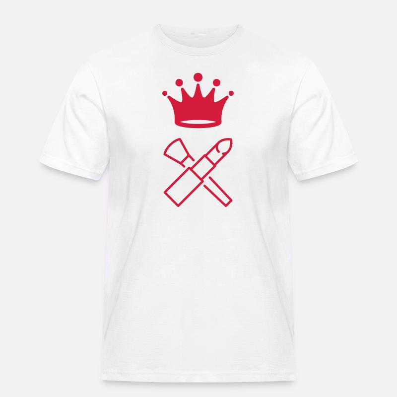 Schminke / Make-up / Maskenbildnerin / Mode - Männer Workwear T-Shirt - Weiß