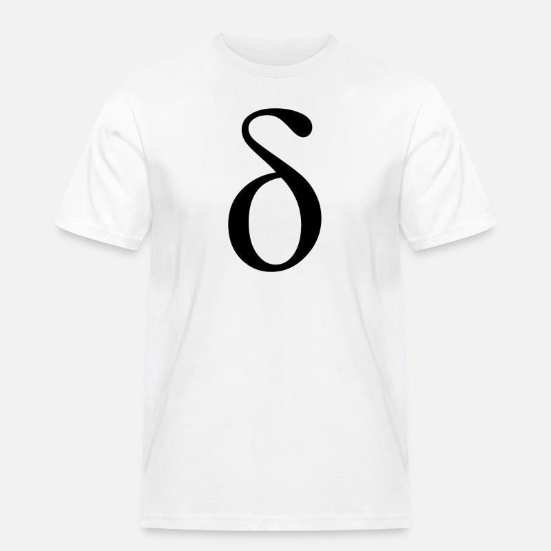 griechischen Buchstaben Delta - Männer Workwear T-Shirt - Weiß