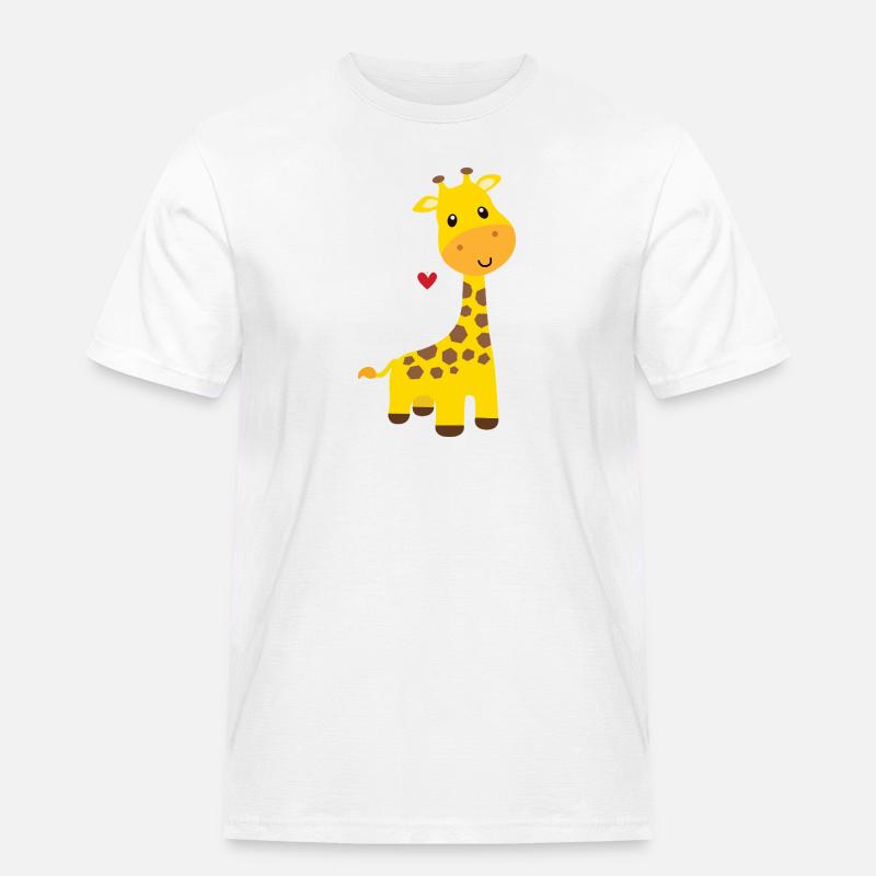 Giraffe - Men's Workwear T-Shirt - white