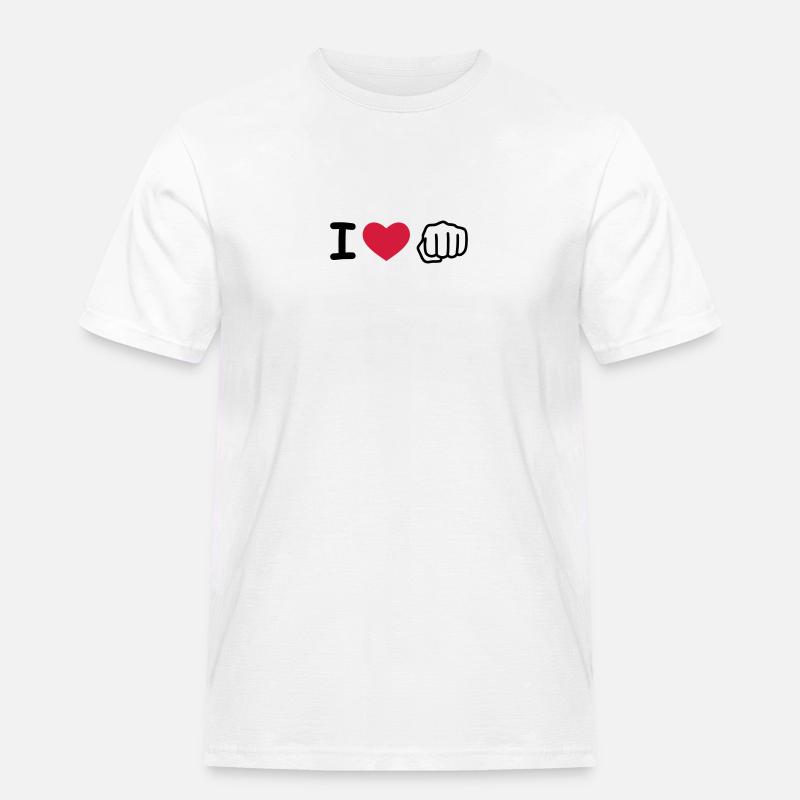 Faust - Männer Workwear T-Shirt - Weiß