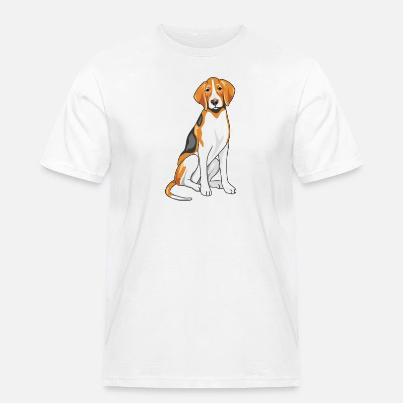 Foxhound assis - T-shirt Workwear homme - blanc