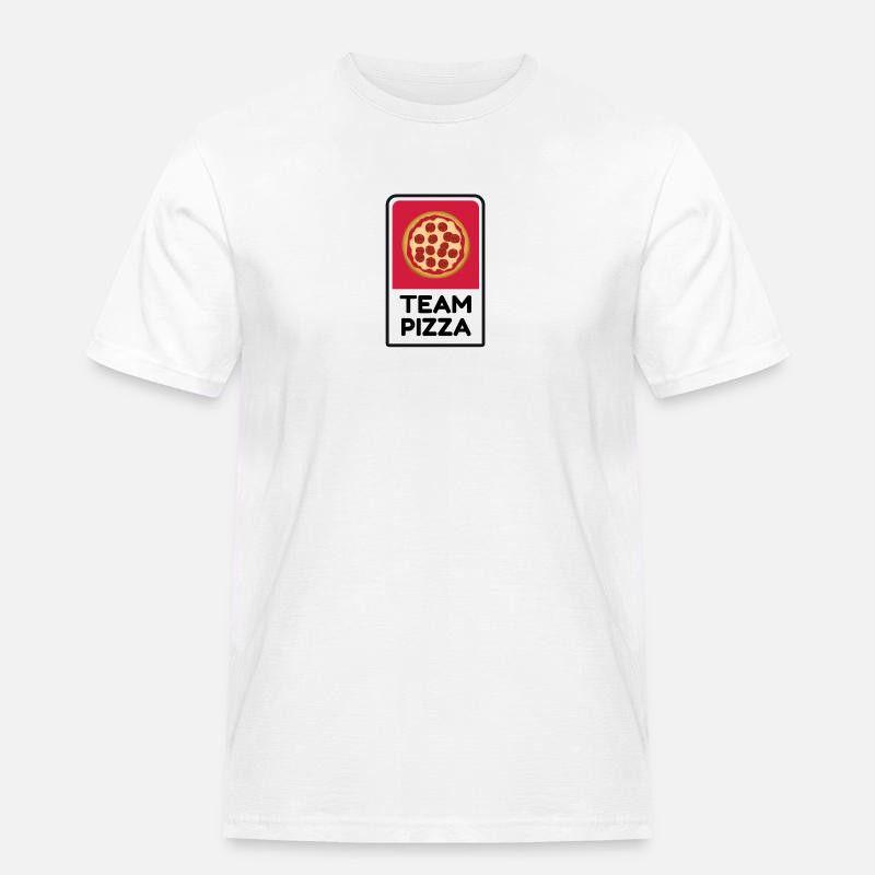 Team Pizza - das Pizza Team - Männer Workwear T-Shirt - Weiß