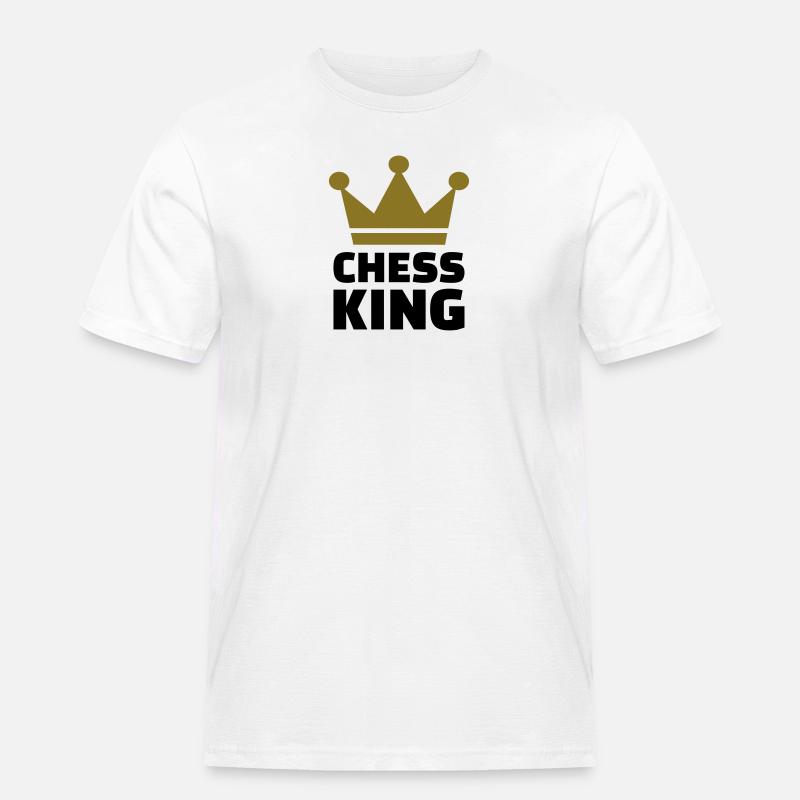 Schach - Männer Workwear T-Shirt - Weiß