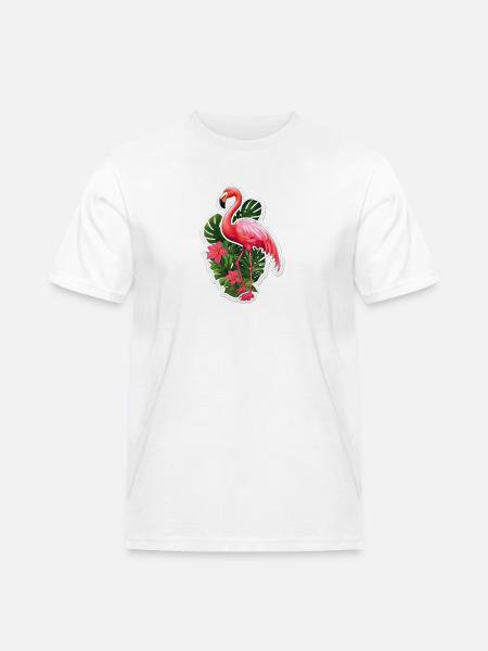 Flamingo - Men's Workwear T-Shirt - white