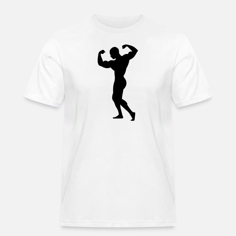 Adonis - Ein starker Mann - Männer Workwear T-Shirt - Weiß