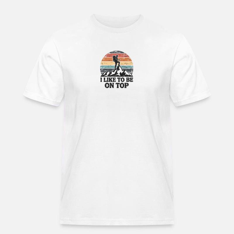 Berggipfel Gipfel Bergsteigen Klettern Kletterer - Männer Workwear T-Shirt - Weiß