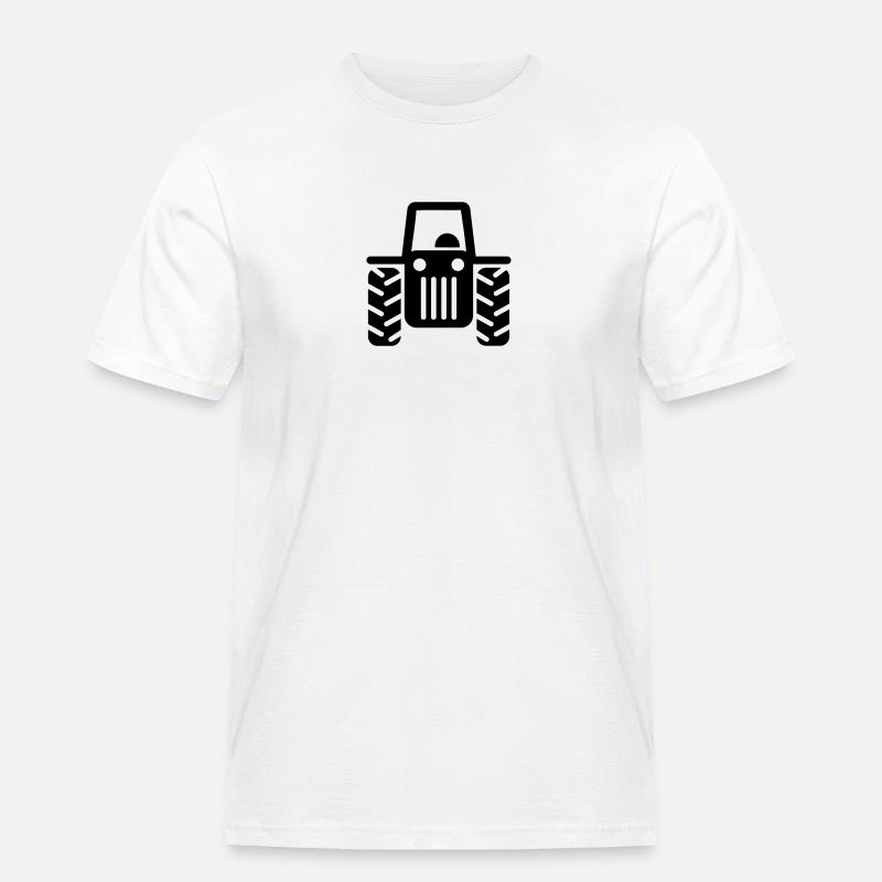 Traktor - Männer Workwear T-Shirt - Weiß