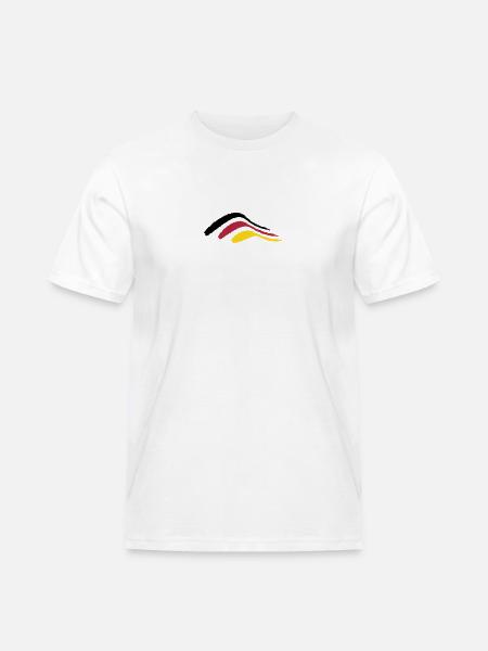 stripe bush_vec_3 - Men's Workwear T-Shirt - white