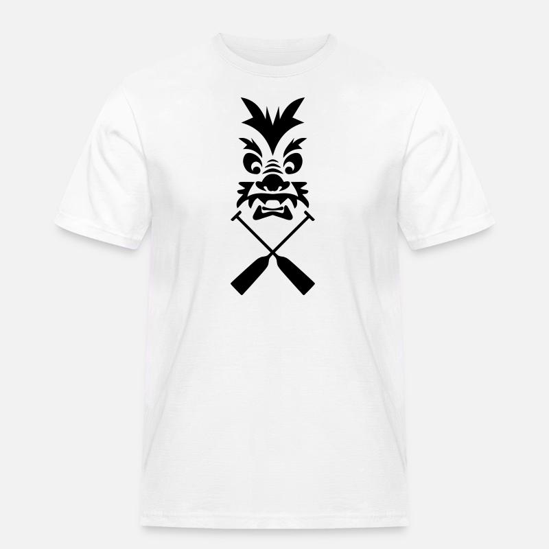 Drachenboot Drache Paddel 1c - Männer Workwear T-Shirt - Weiß