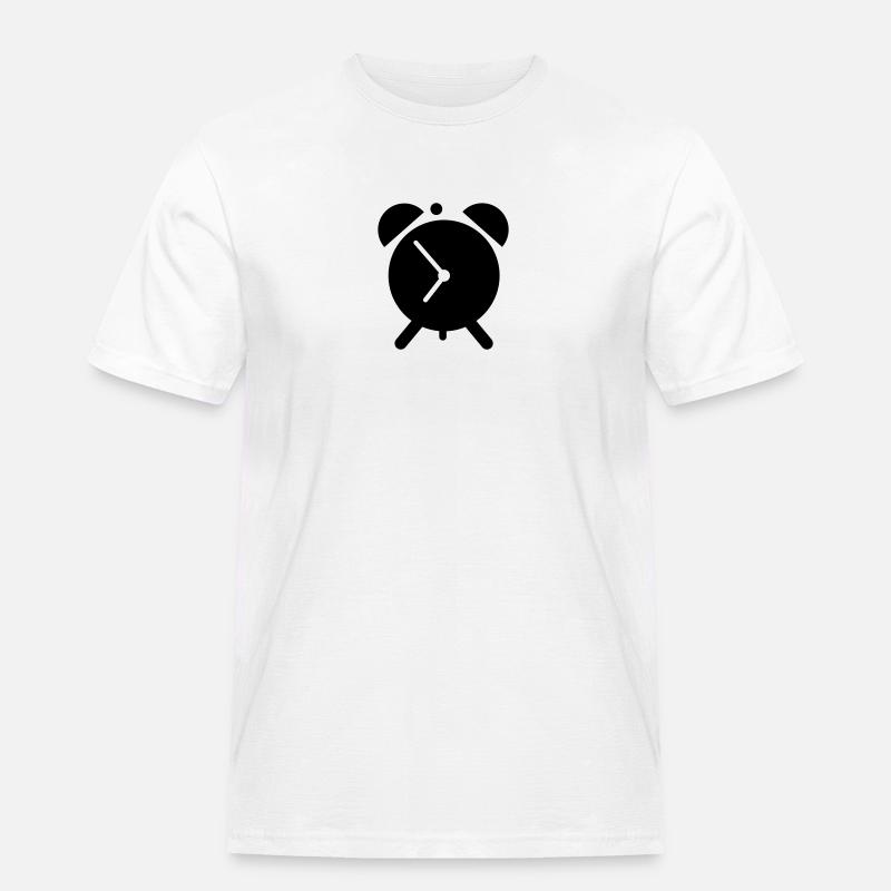 Wecker - Männer Workwear T-Shirt - Weiß