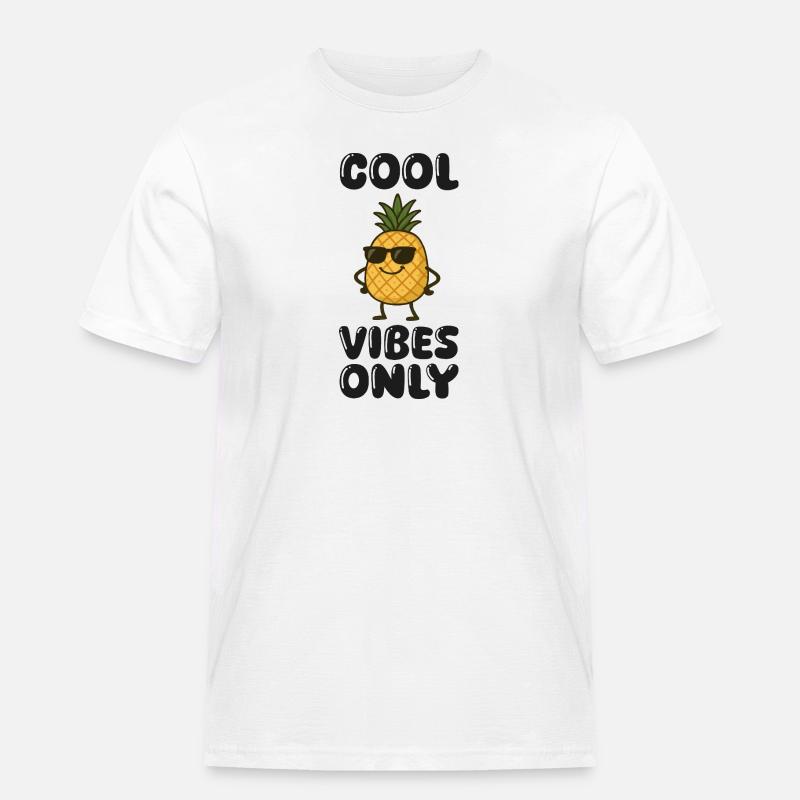 Bande dessinée ananas - T-shirt Workwear homme - blanc