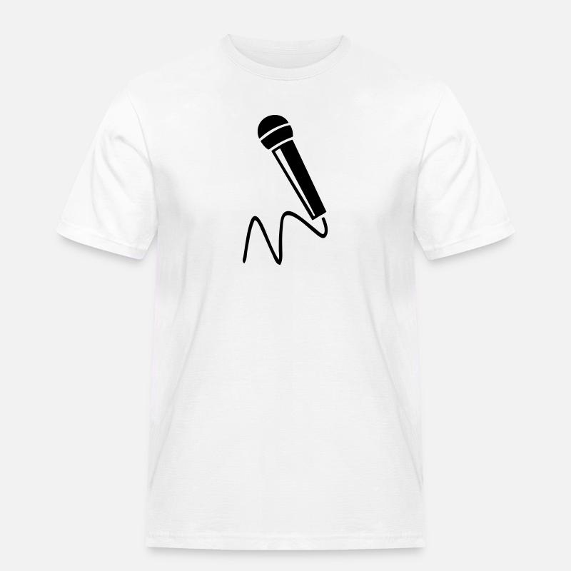 micro - Männer Workwear T-Shirt - Weiß