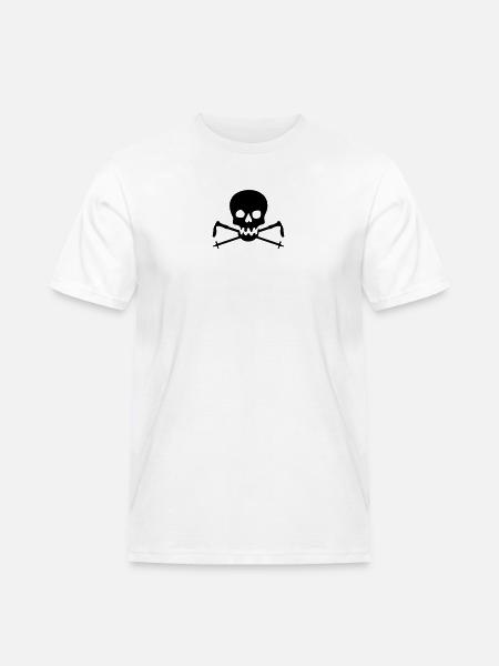 Nordic Walking - Männer Workwear T-Shirt - Weiß