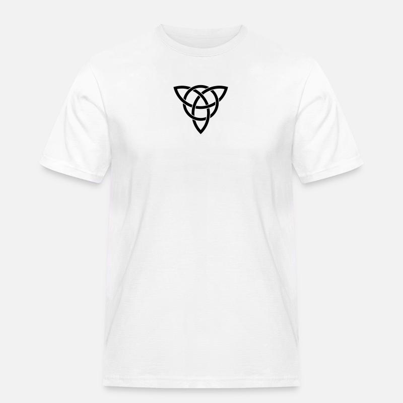triquetra - Männer Workwear T-Shirt - Weiß