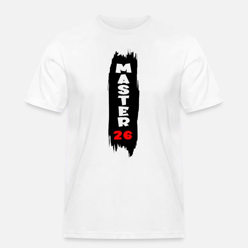 Master 2026 - Männer Workwear T-Shirt - Weiß