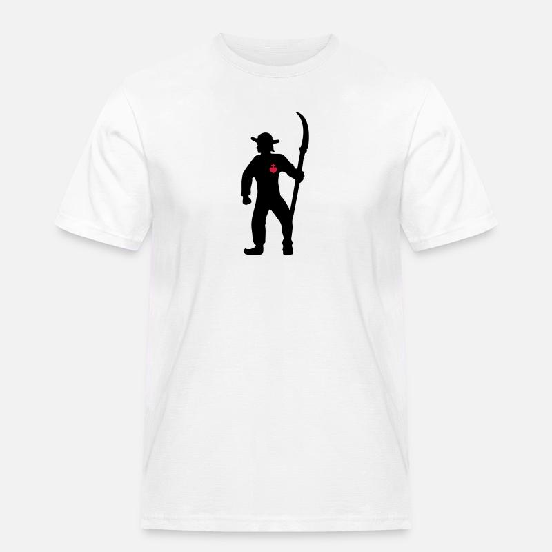 Bauer Bauer aus der Vendée - Männer Workwear T-Shirt - Weiß