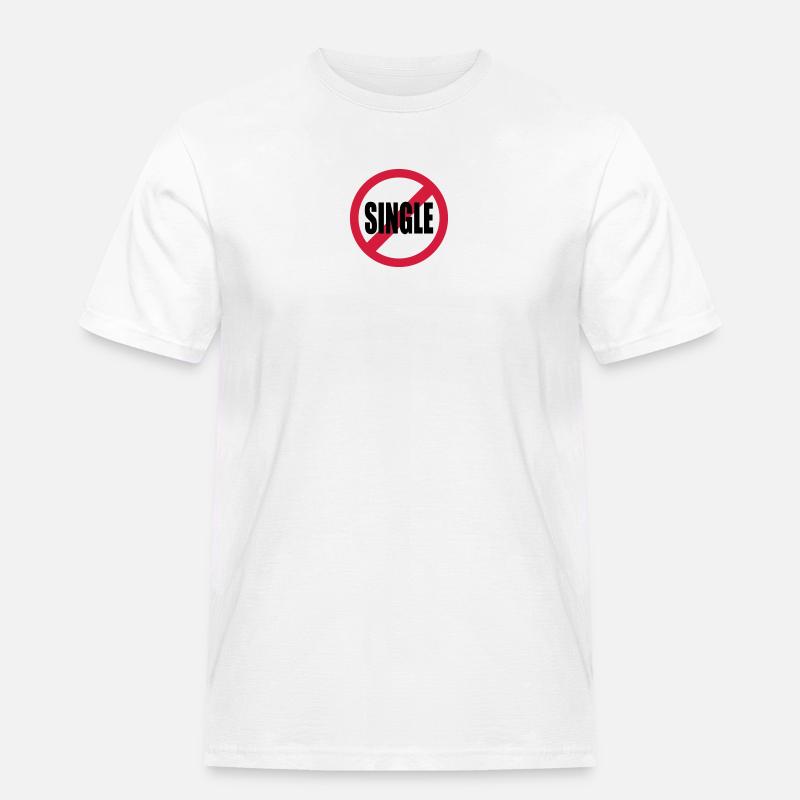 single - Männer Workwear T-Shirt - Weiß
